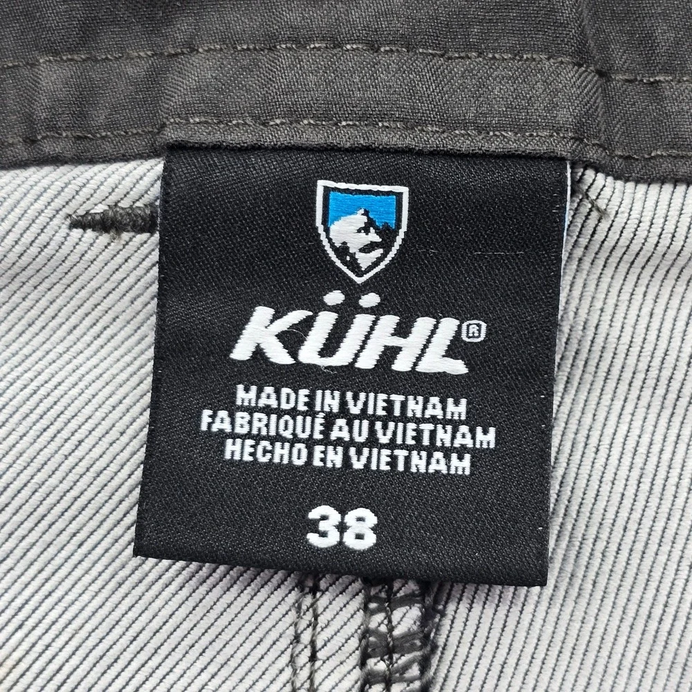 Kuhl Mens Hybrid Shorts Size 38 Gray Quick Dry Hiking Outdoor Drawstring Pockets